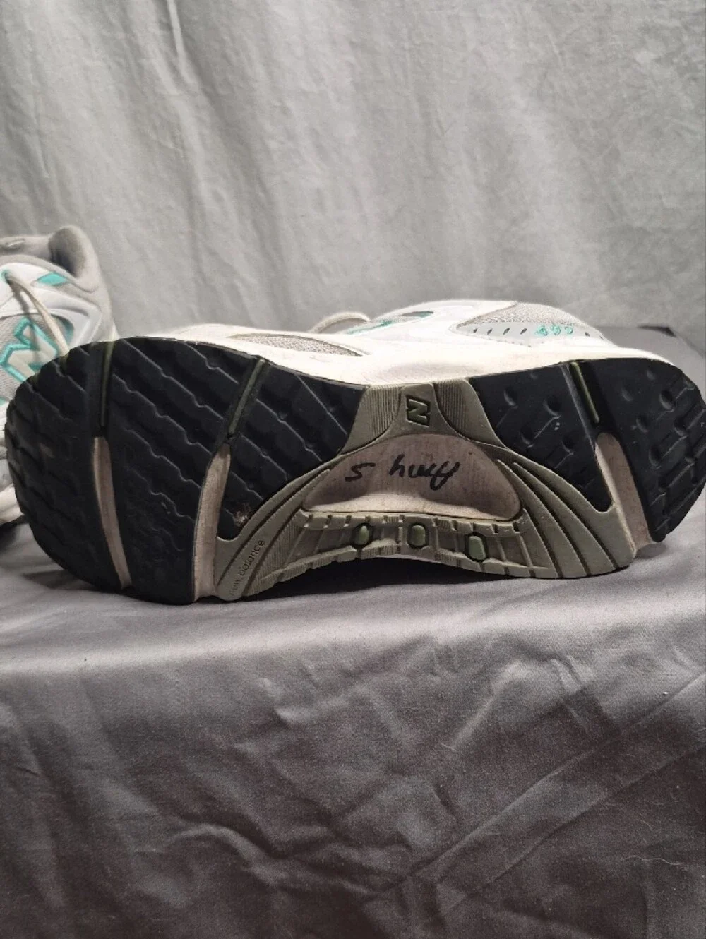 New Balance Women's White & Teal Athletic Sneakers